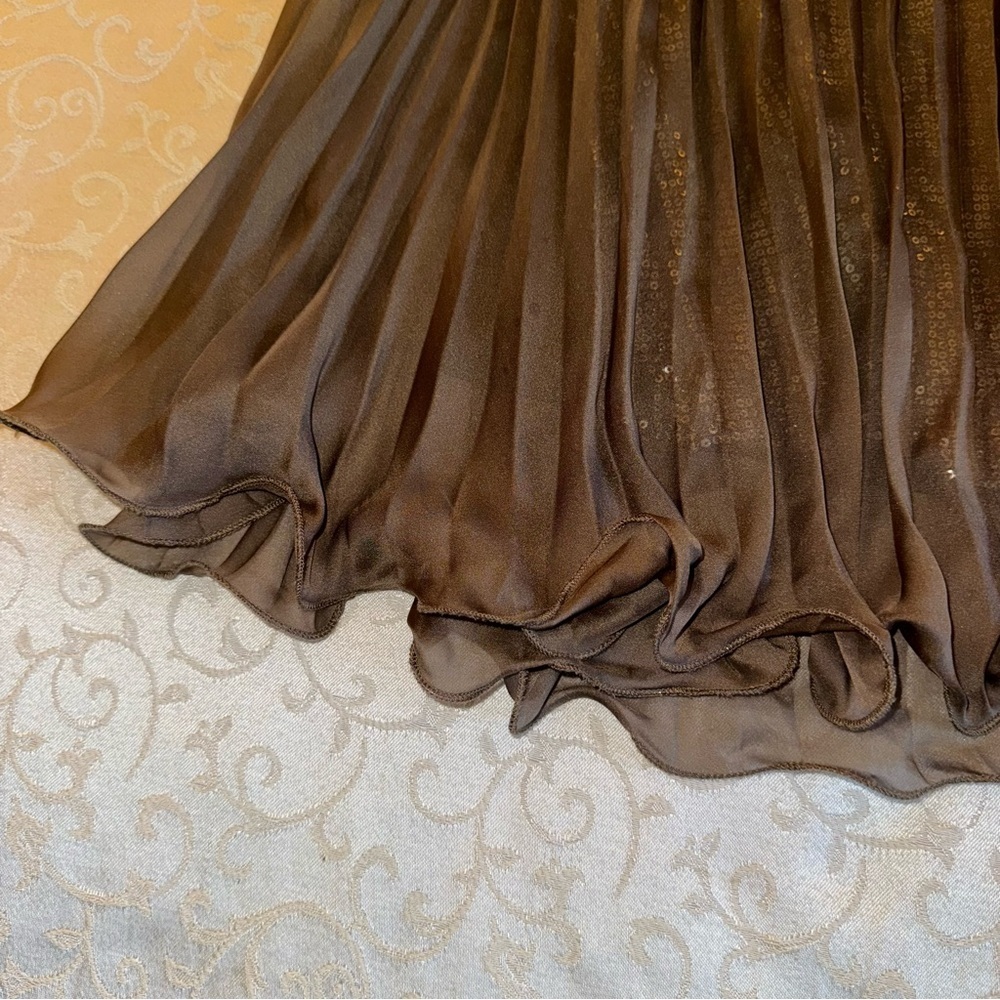 Ya Los Angeles Sleeveless Pleated Sheer Top with Sequin Lining - Picture 10 of 15
